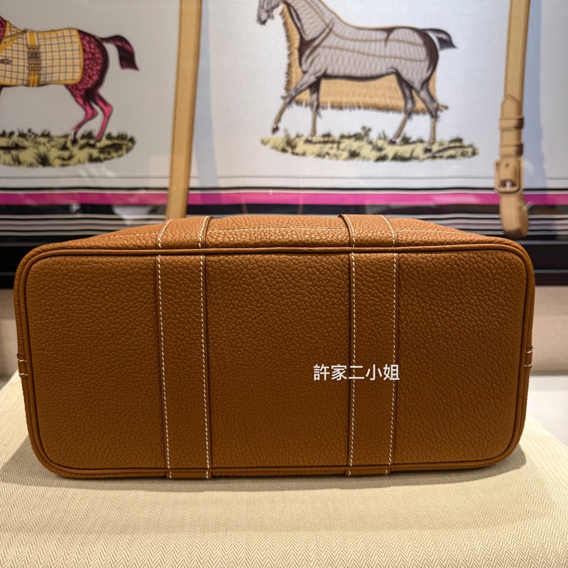Hermes 全新 （2026年3月購入）Garden party30 金棕-4