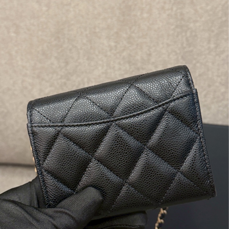 香奈兒黑色荔枝mini Woc-2