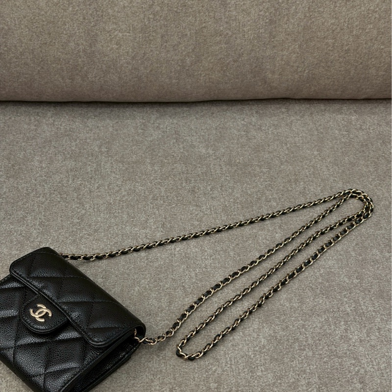 香奈兒黑色荔枝mini Woc-5