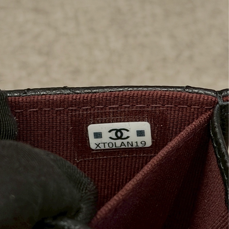 香奈兒黑色荔枝mini Woc-6