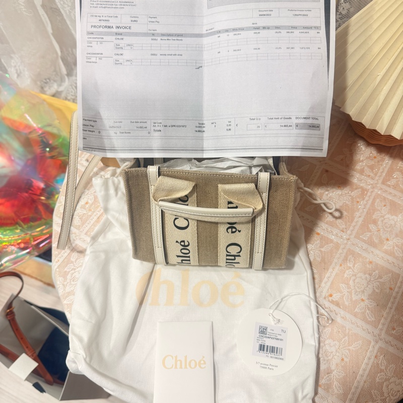 CHLOE 迷你 woody 手提包-5