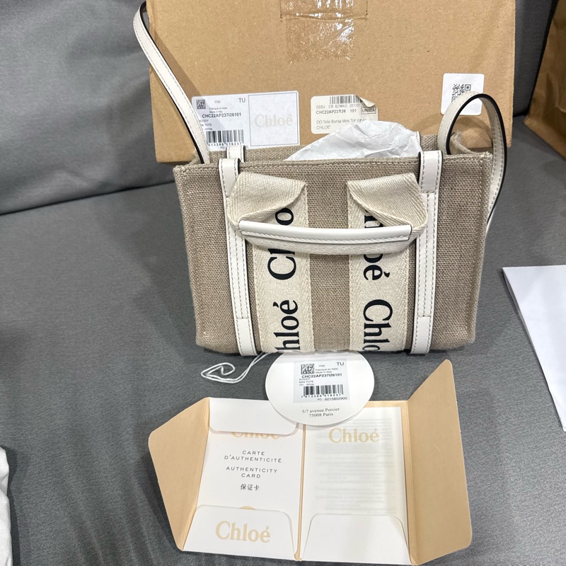CHLOE 迷你 woody 手提包-12