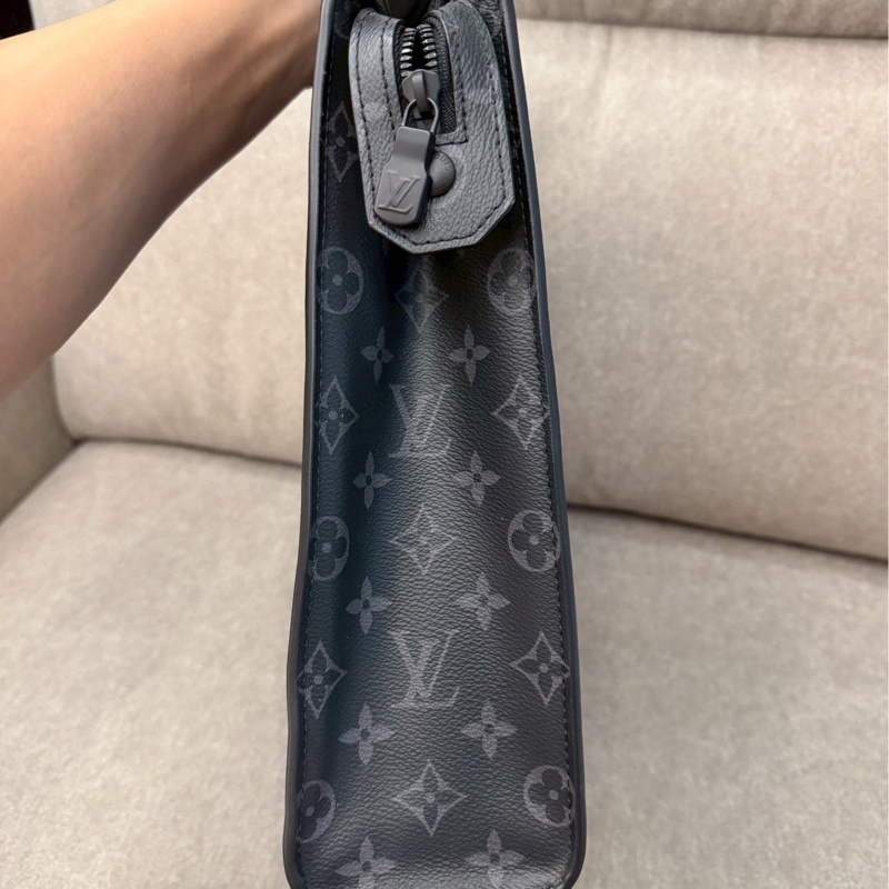 LV黑老花大號公事包-4