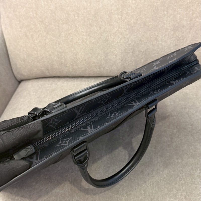 LV黑老花大號公事包-5