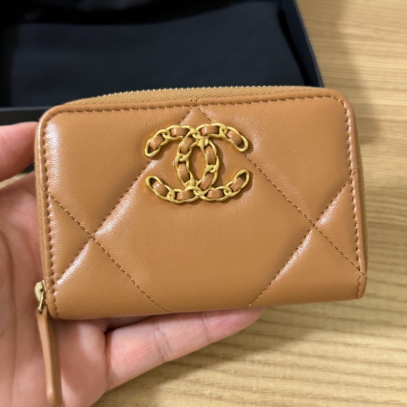 （全新）香奈兒 ㄇ拉零錢包 晶片款-0