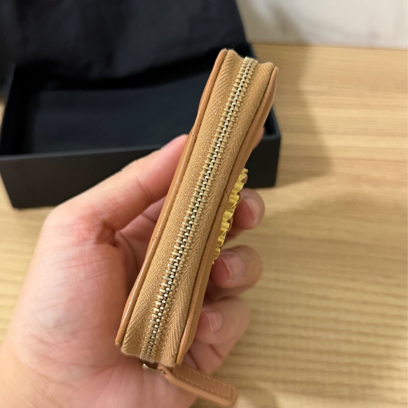 （全新）香奈兒 ㄇ拉零錢包 晶片款-2