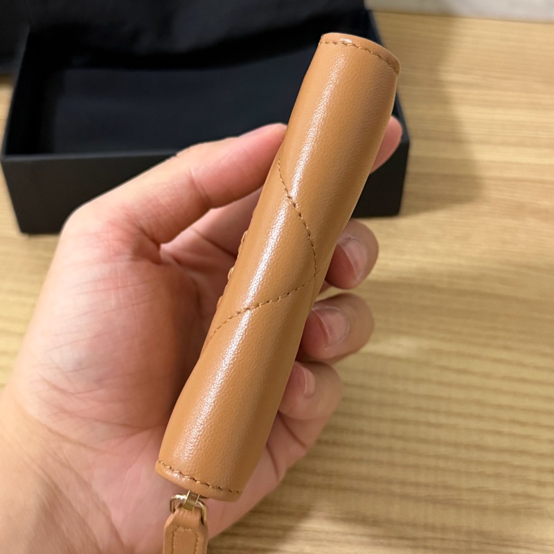 （全新）香奈兒 ㄇ拉零錢包 晶片款-3