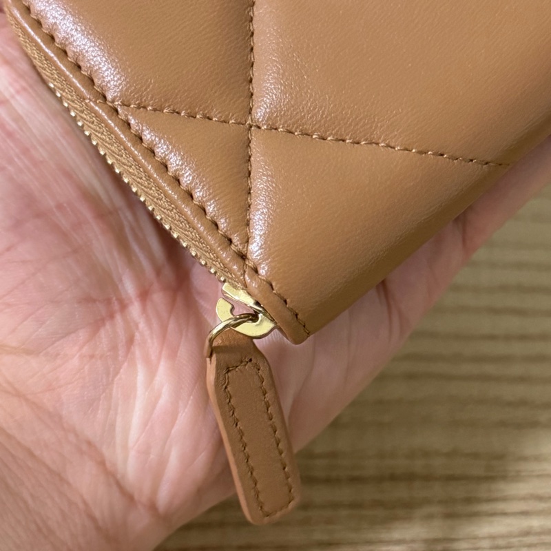 （全新）香奈兒 ㄇ拉零錢包 晶片款-10