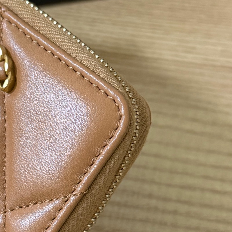 （全新）香奈兒 ㄇ拉零錢包 晶片款-12