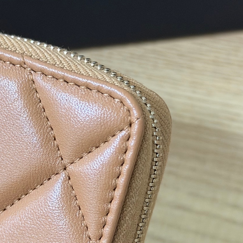 （全新）香奈兒 ㄇ拉零錢包 晶片款-14