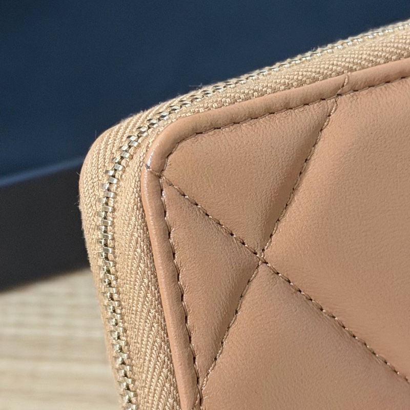 （全新）香奈兒 ㄇ拉零錢包 晶片款-15