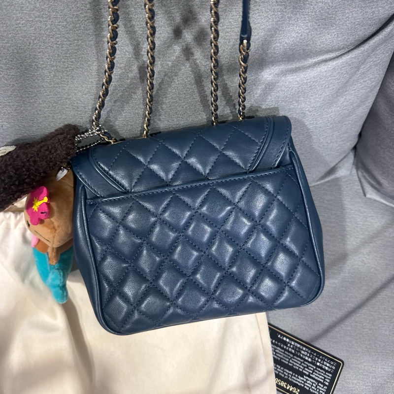 CHANEL AFFINITY 郵差袋(藍色）-4