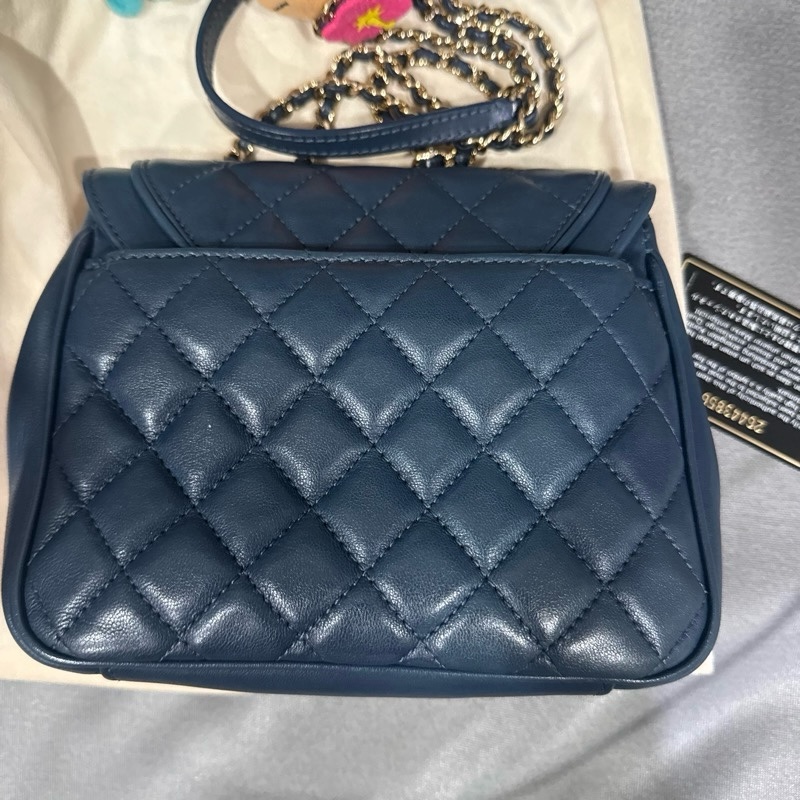 CHANEL AFFINITY 郵差袋(藍色）-6