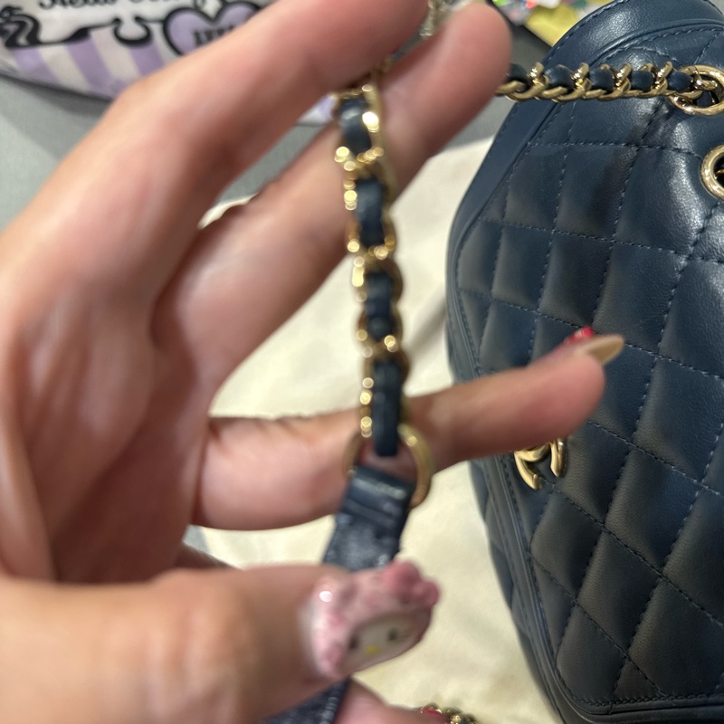 CHANEL AFFINITY 郵差袋(藍色）-13