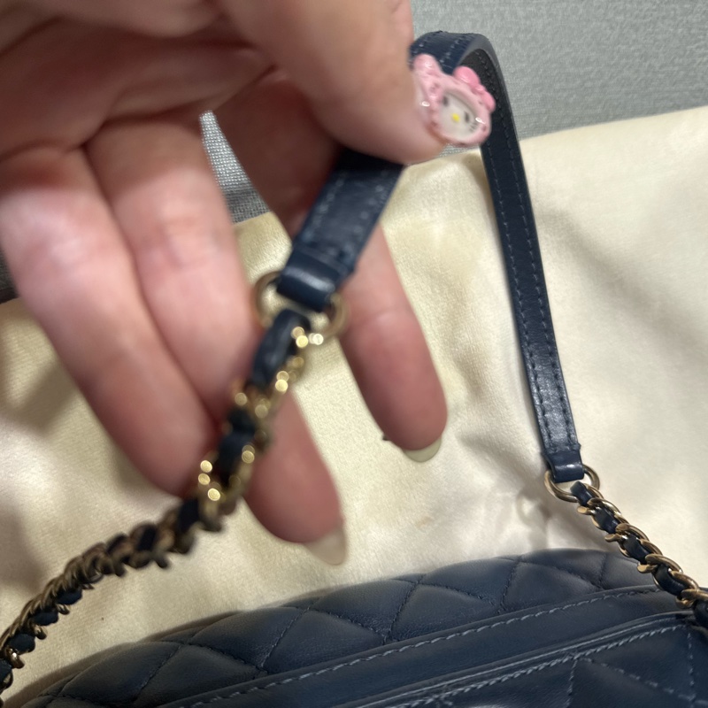 CHANEL AFFINITY 郵差袋(藍色）-14