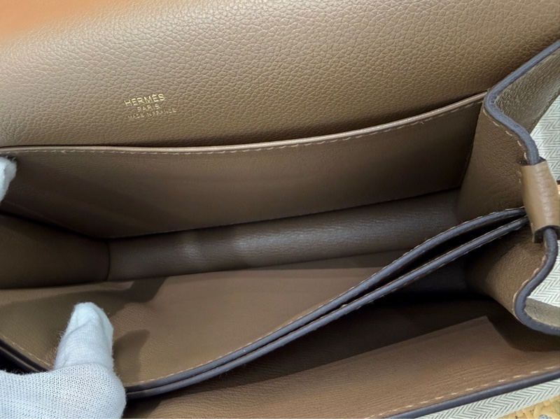 🌈Hermes🧡Roulis 23🧡威馬犬米色金扣🌈有單🧡99新 🌟evercolor皮🌟roulis23🌟roulis🌟notroulis19🌟豬鼻子🌟愛馬仕🌟-3
