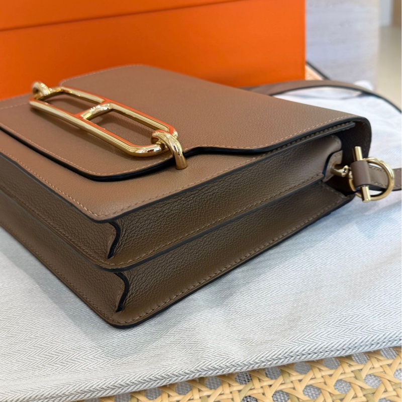 🌈Hermes🧡Roulis 23🧡威馬犬米色金扣🌈有單🧡99新 🌟evercolor皮🌟roulis23🌟roulis🌟notroulis19🌟豬鼻子🌟愛馬仕🌟-5