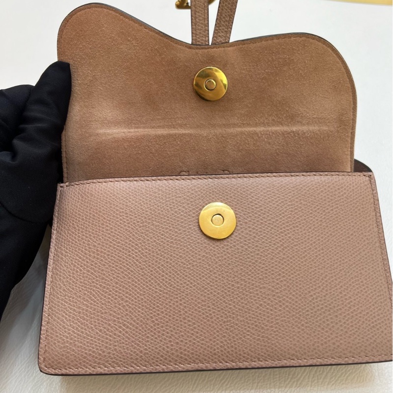 🎀 【極致優雅．近新珍藏】Dior Saddle 馬鞍粒面小牛皮腰包 / 附皮帶 🎀-9