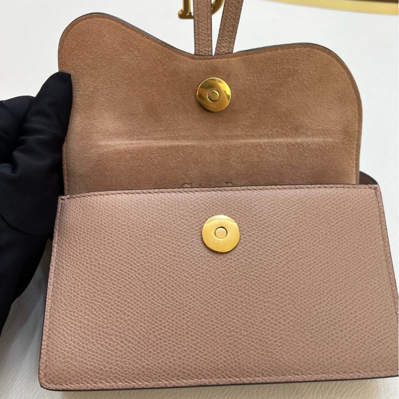 🎀 【極致優雅．近新珍藏】Dior Saddle 馬鞍粒面小牛皮腰包 / 附皮帶 🎀-15