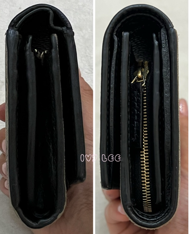 GUCCI GG Marmont Medium 中款 雙G 皮革 卡夾 短夾 黑色 烏木色 598587 正品 二手精品-15