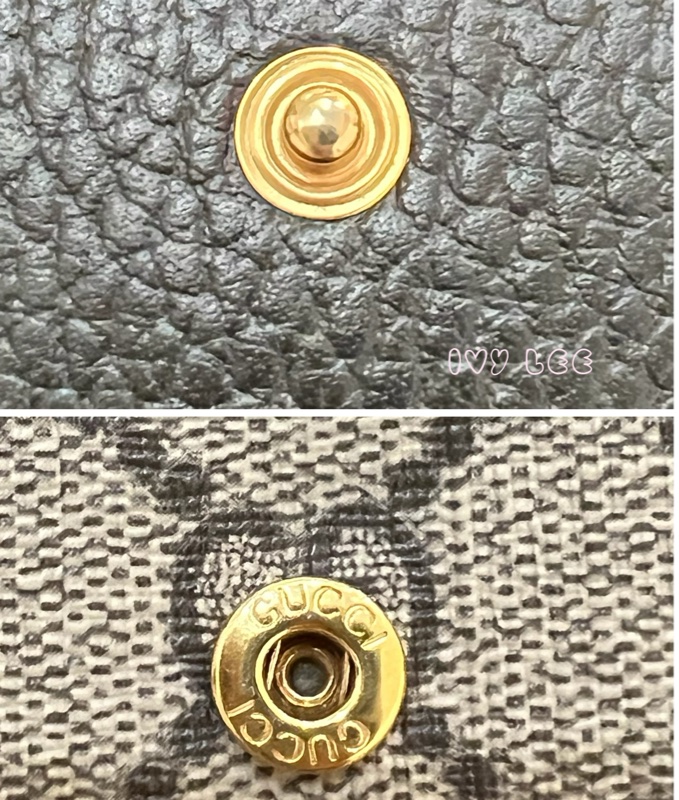 GUCCI GG Marmont Medium 中款 雙G 皮革 卡夾 短夾 黑色 烏木色 598587 正品 二手精品-18