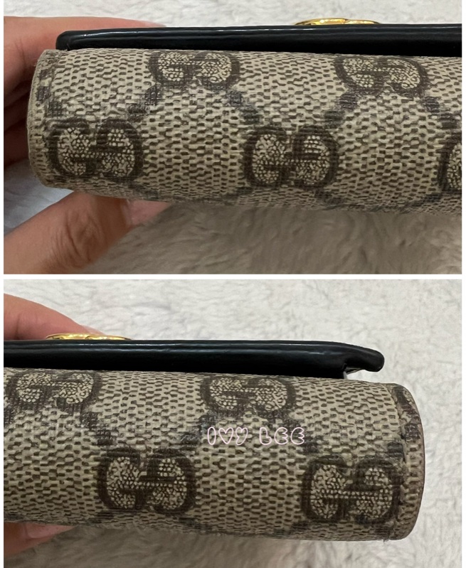 GUCCI GG Marmont Medium 中款 雙G 皮革 卡夾 短夾 黑色 烏木色 598587 正品 二手精品-22
