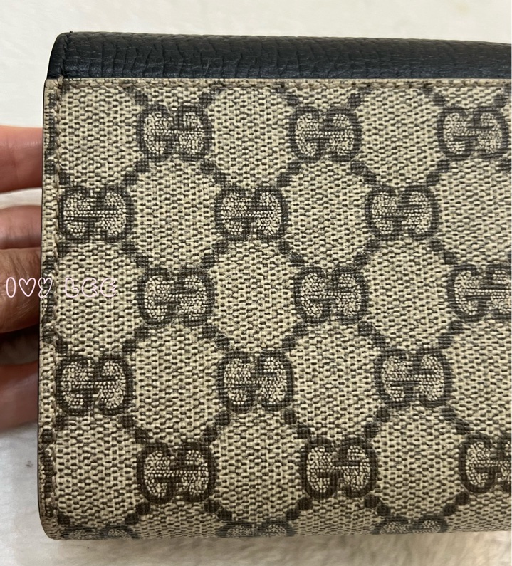 GUCCI GG Marmont Medium 中款 雙G 皮革 卡夾 短夾 黑色 烏木色 598587 正品 二手精品-25