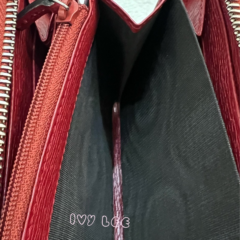 GUCCI 410102 花卉圖案 紅 ㄇ字拉鍊長夾 正品 二手精品-11