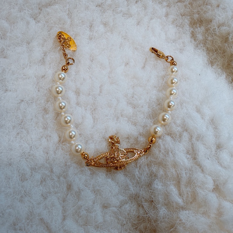 Vivienne Westwood 西太后 金色珍珠手鍊-1