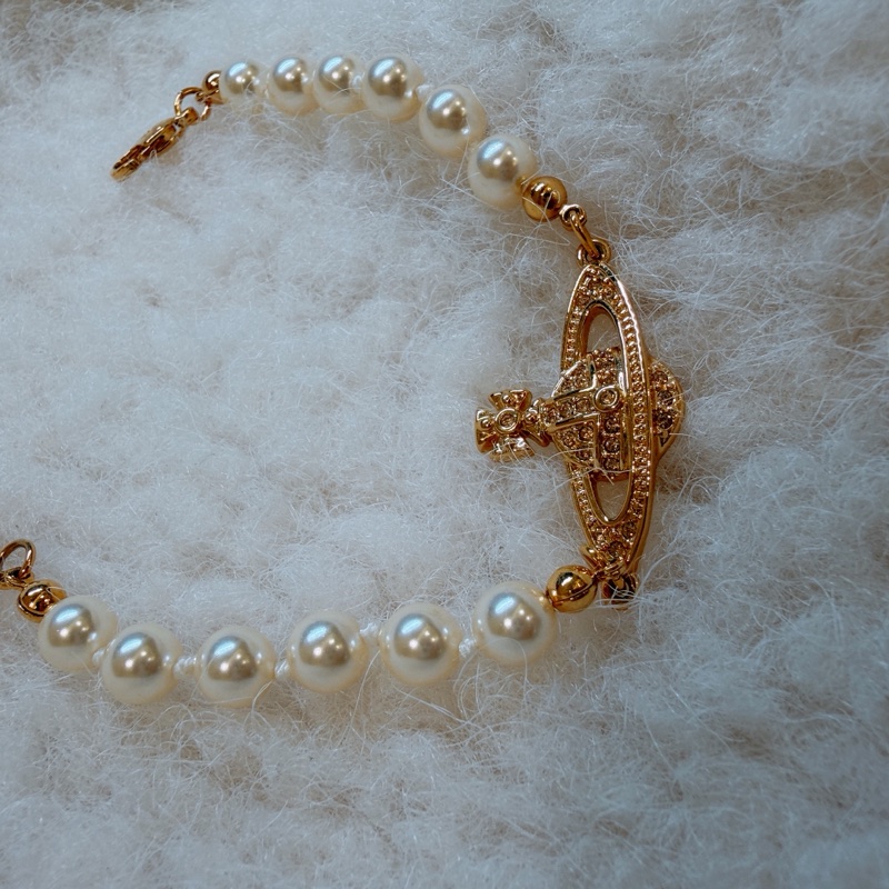 Vivienne Westwood 西太后 金色珍珠手鍊-2