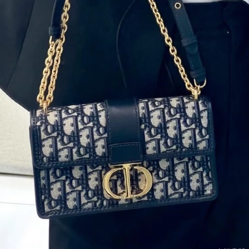 上鏡神器😍Dior迪奧老花蒙田30小號鏈條包單肩斜挎包-1