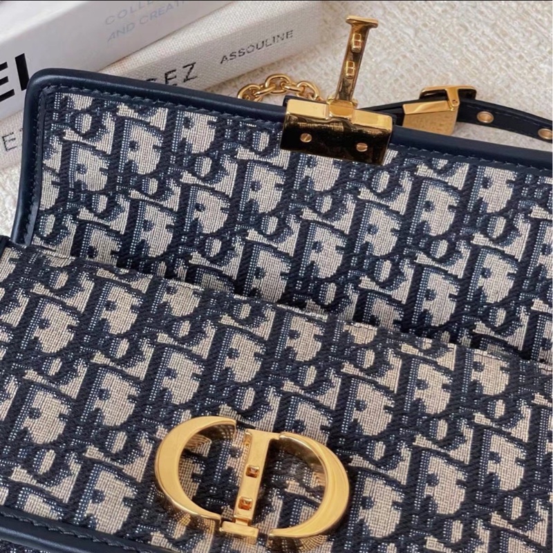 上鏡神器😍Dior迪奧老花蒙田30小號鏈條包單肩斜挎包-7