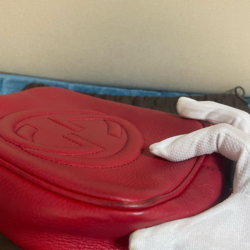 GUCCI SOHO 雙G壓紋牛皮革大流蘇相機包(秒殺價)-5