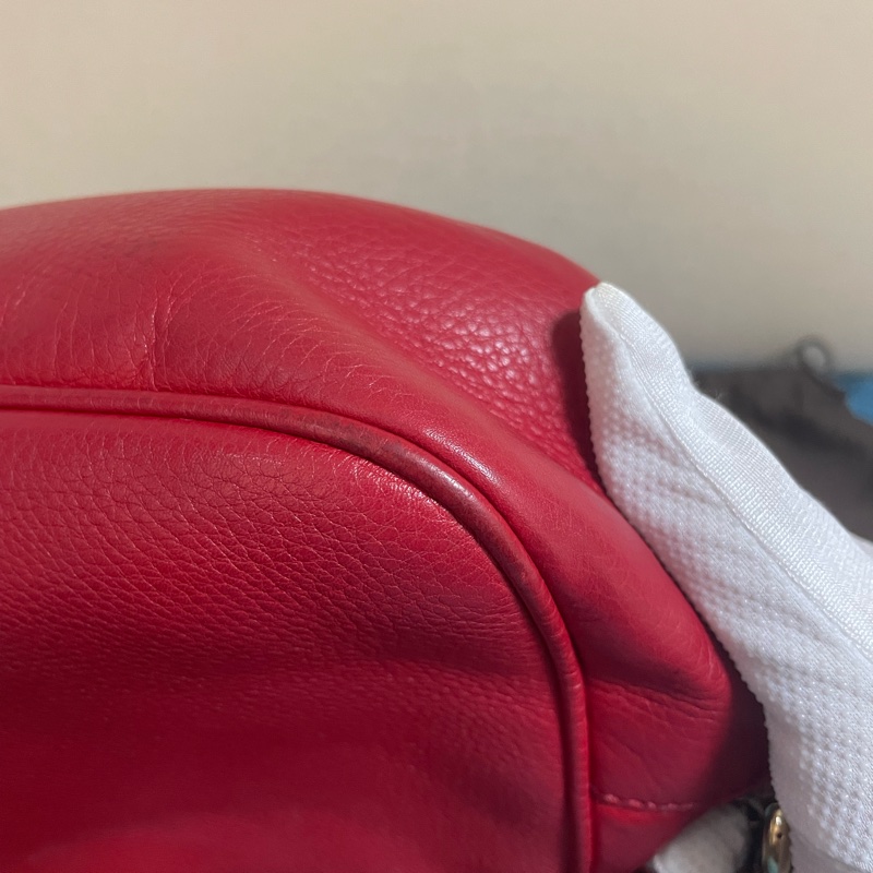 GUCCI SOHO 雙G壓紋牛皮革大流蘇相機包(秒殺價)-6