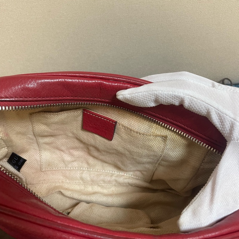 GUCCI SOHO 雙G壓紋牛皮革大流蘇相機包(秒殺價)-7