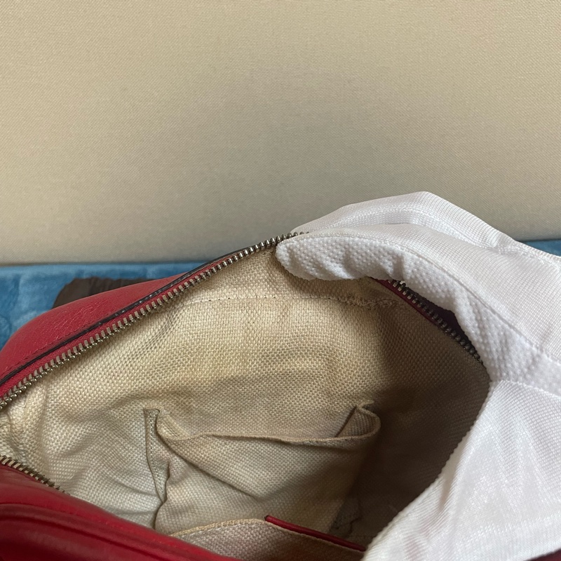 GUCCI SOHO 雙G壓紋牛皮革大流蘇相機包(秒殺價)-13