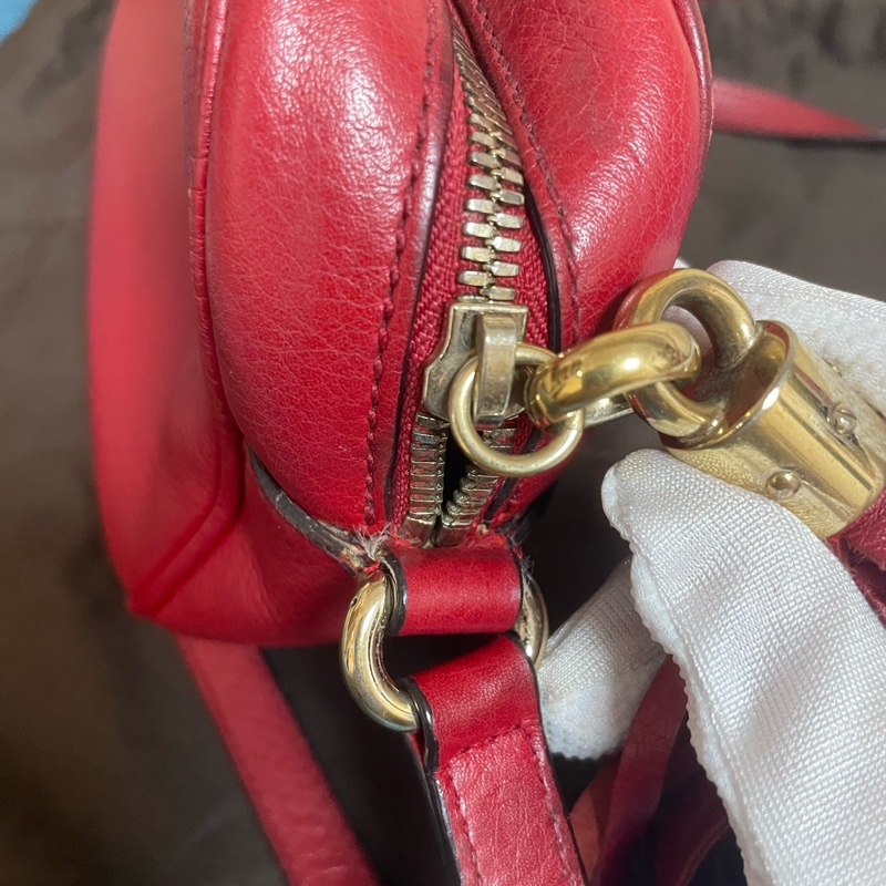 GUCCI SOHO 雙G壓紋牛皮革大流蘇相機包(秒殺價)-14