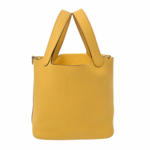 愛馬仕 Picotin Lock PM Sun W 印記（約 2024 年）女士 Taurillon Clemence 手提包 A 級二手 Ginzo