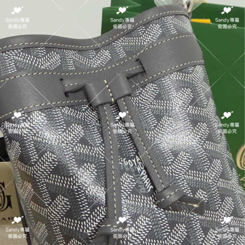 🩶Goyard mini 小水桶 灰色🩶全新全配-3