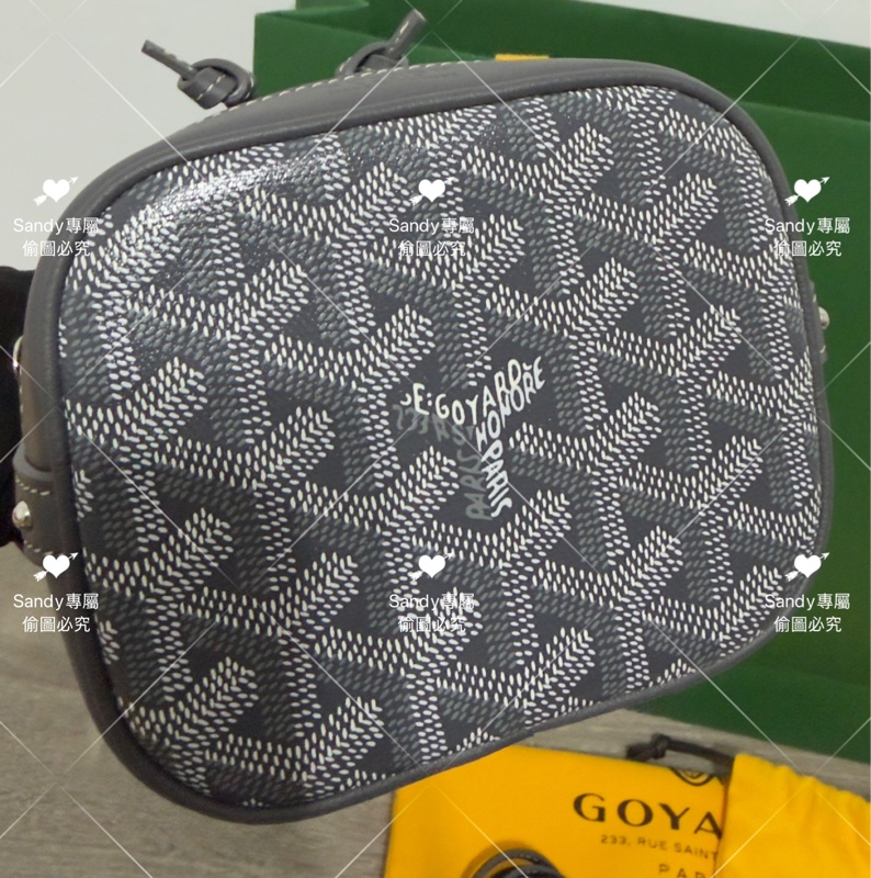 🩶Goyard mini 小水桶 灰色🩶全新全配-5