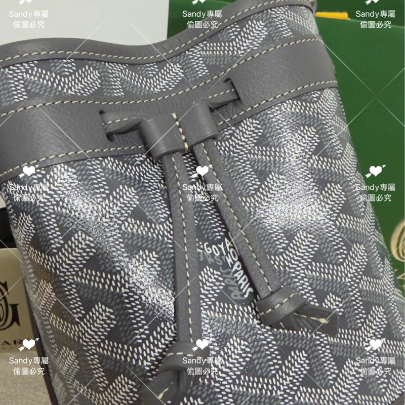 🩶Goyard mini 小水桶 灰色🩶全新全配-11