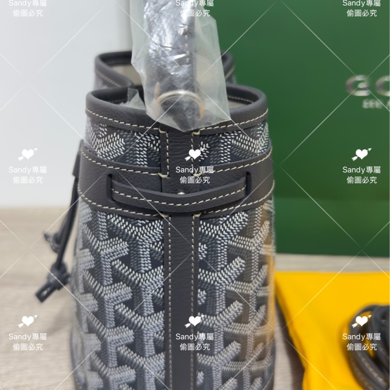 🩶Goyard mini 小水桶 灰色🩶全新全配-12