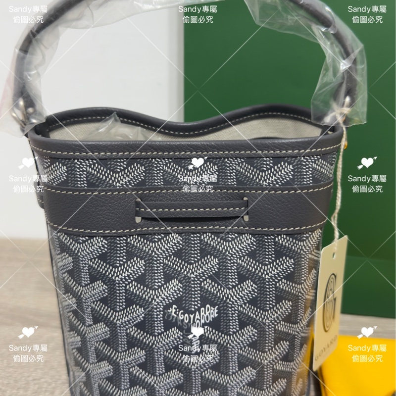 🩶Goyard mini 小水桶 灰色🩶全新全配-13