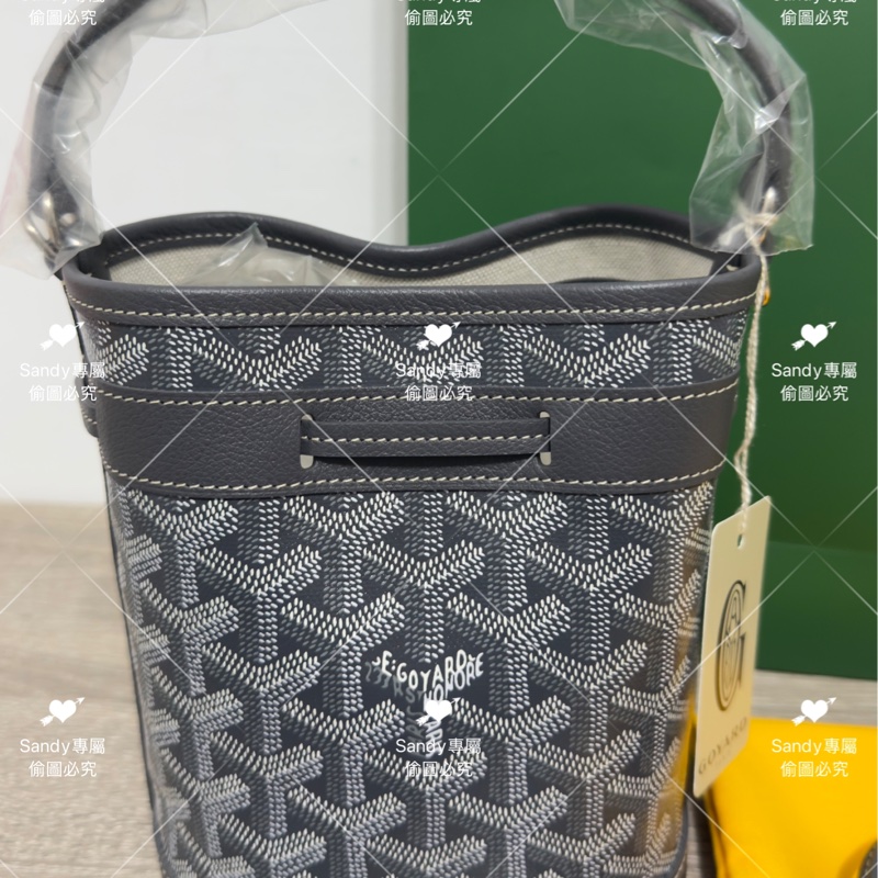 🩶Goyard mini 小水桶 灰色🩶全新全配-18