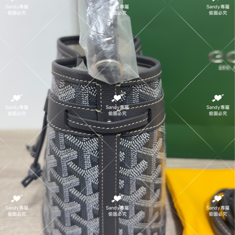 🩶Goyard mini 小水桶 灰色🩶全新全配-42