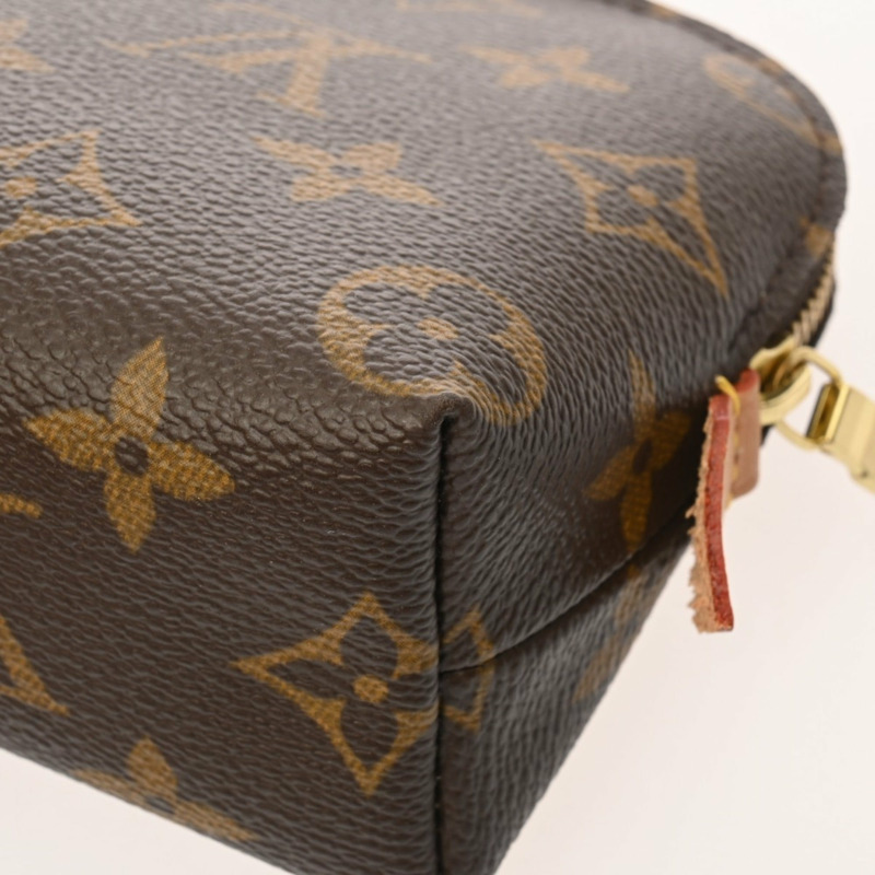路易威登 (LOUIS VUITTON) Monogram Pochette Cosmetic Brown M47515 女士帆布化妝包 A 級二手 Ginzo-7