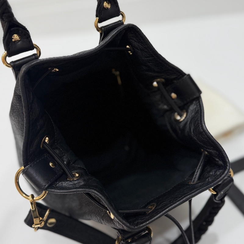 Balenciaga 巴黎世家 ponpon 經典 黑色 金釦 水桶包 機車包 手提包 斜背包 側背包 肩背包-33