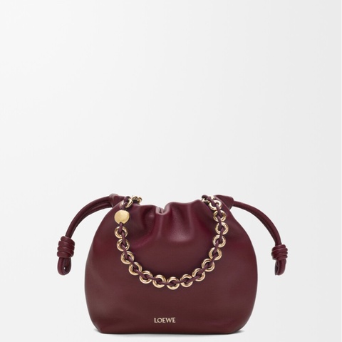 LOEWE Flamenco purse mini(酒紅)