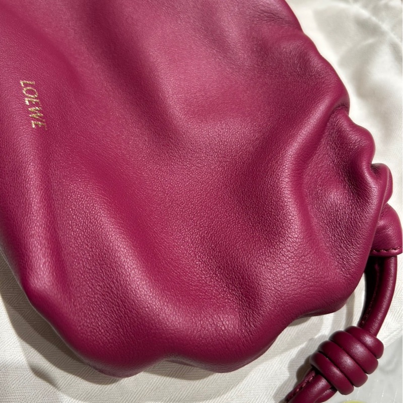 LOEWE Flamenco purse mini(酒紅)-2