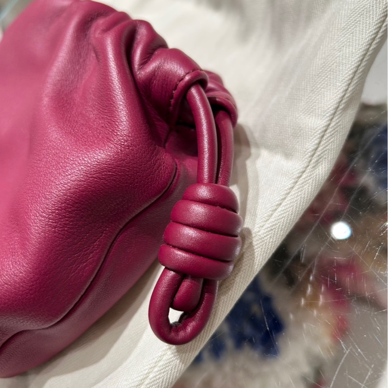LOEWE Flamenco purse mini(酒紅)-3